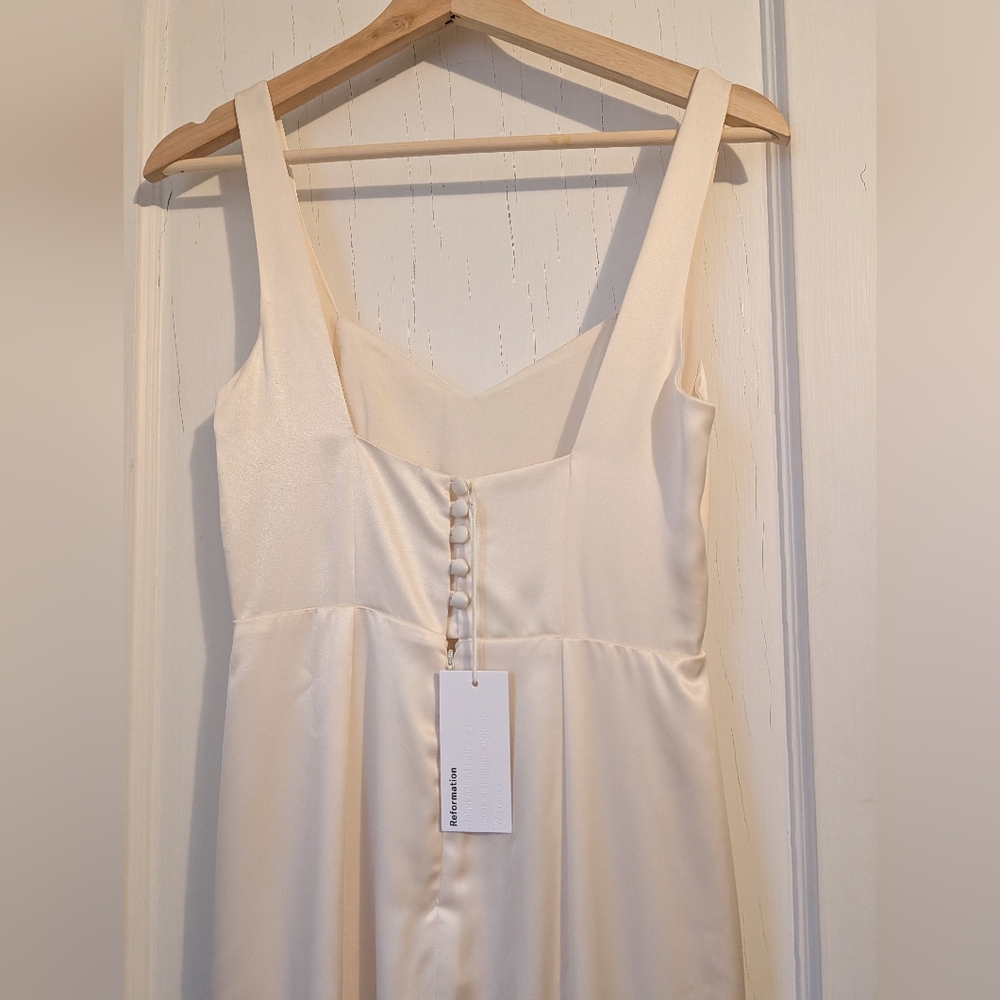 Reformation Payton Satin Dress Wedding Bridal - Picture 4 of 12
